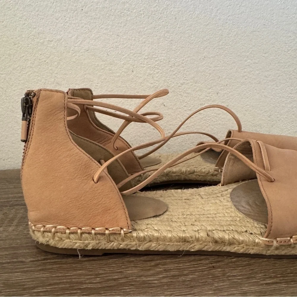 Eileen Fisher Lee Tumbled Nubuck Espadrille, Size 10